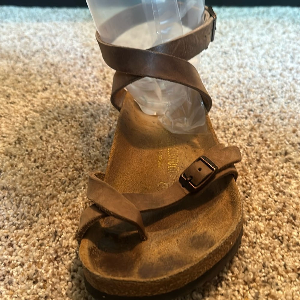 Birkenstock sandals with ankle strap
